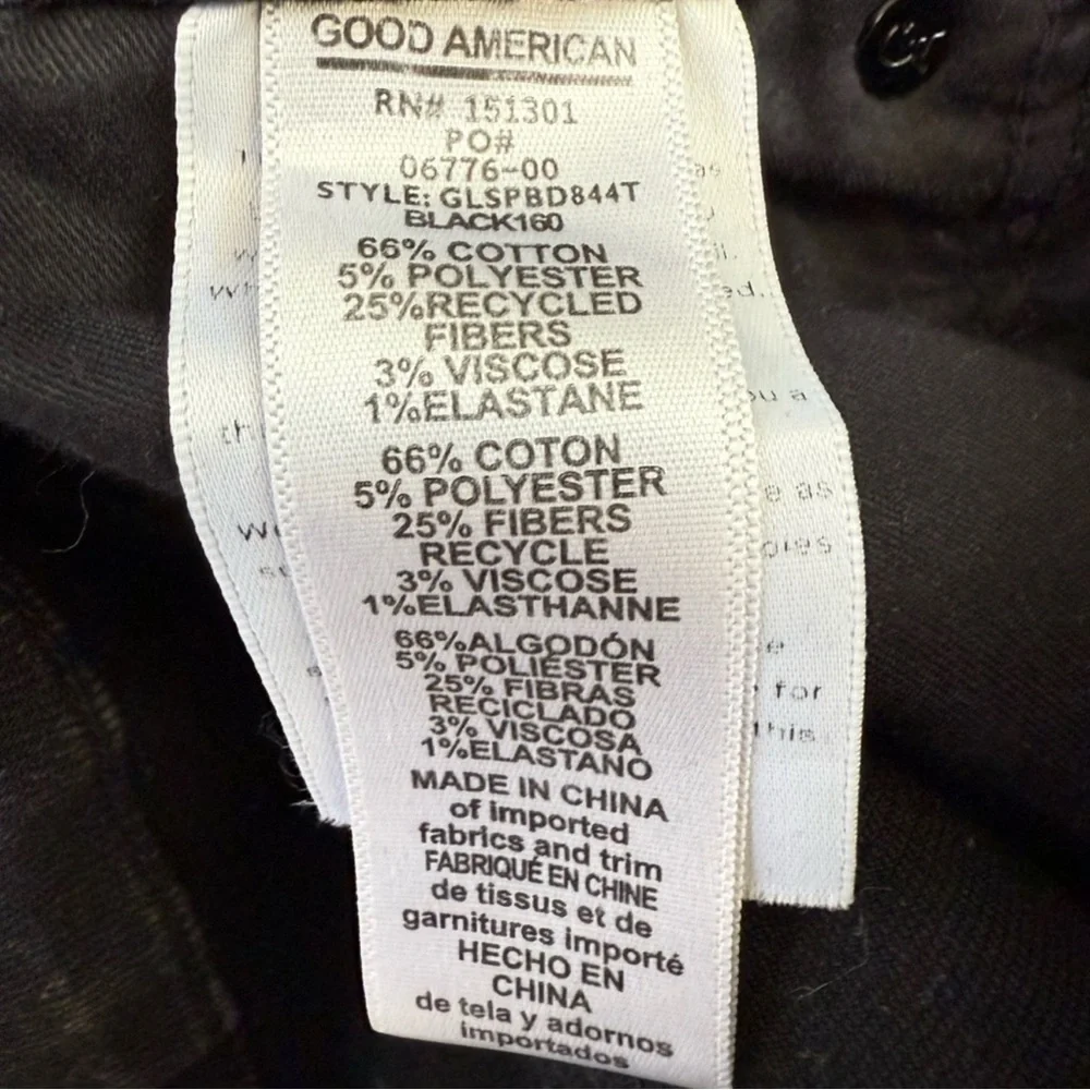 Good American Good Legs Shadow Pocket High Rise Skinny Jeans 28 - Picture 3 of 4